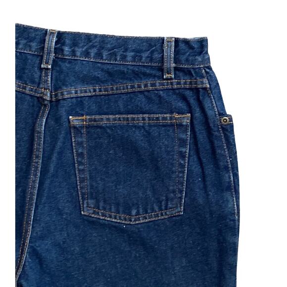 Jeanology Capri Jeans Rhinestone Hem Cropped Size 8 Blue Denim - Picture 3 of 9